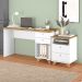 Conjunto de Escrivaninha e Gaveteiro 4 GV Sky Day Olmo e Branco