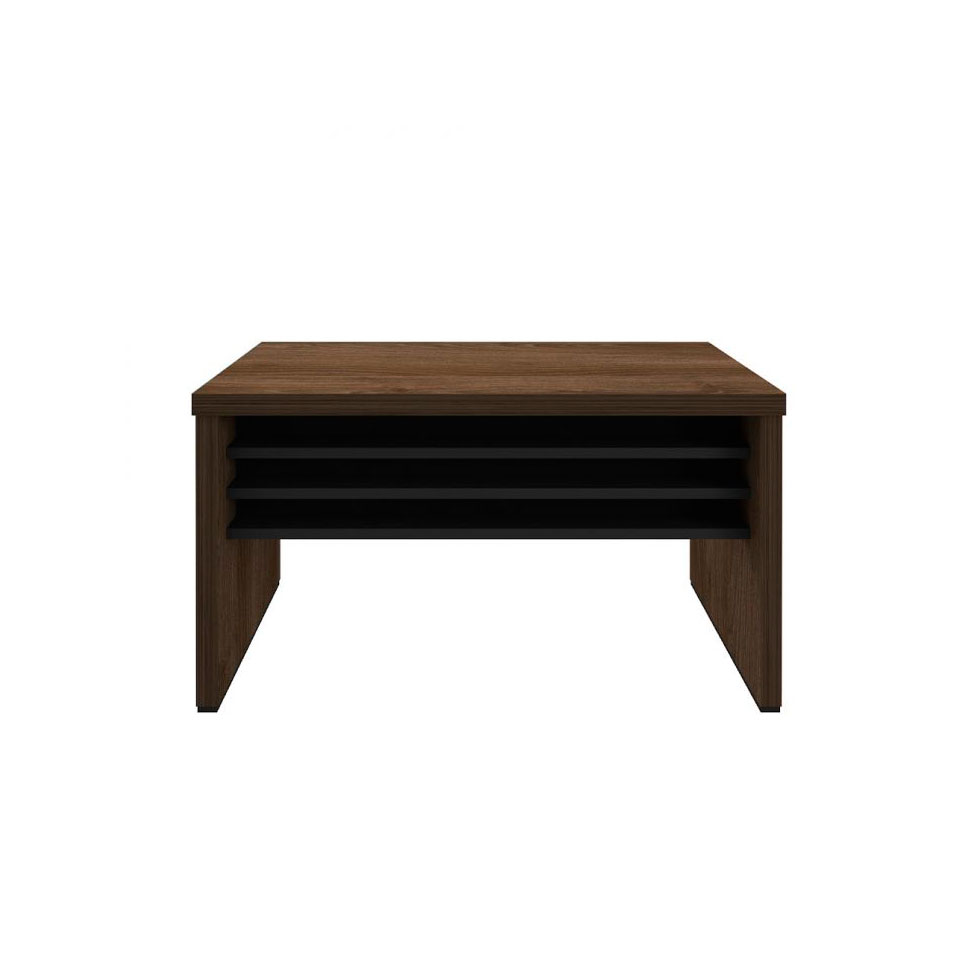Conjunto de Mesa com 2 Armários de Escritório Executiva 4 PT 3 GV Marrom e Preto
