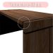 Conjunto de Mesa com Armário de Escritório Executivo 3 PT 3 GV Marrom e Preto