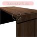 Conjunto de Mesa com Armário de Escritório Executivo 3 PT Marrom e Preto