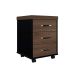 Conjunto de Mesa com Armário de Escritório e Gaveteiro Executivo 3 PT 3 GV Marrom e Preto