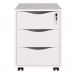 Conjunto de Mesa com Armário de Escritório, Estante e Gaveteiro 6 PT 3 GV Nero Cool Wally Face Branco