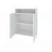 Conjunto de Mesa com Armário de Escritório, Estante e Gaveteiro 6 PT 3 GV Nero Cool Wally Face Branco
