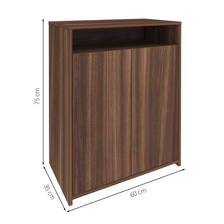 Conjunto de Mesa com Armário de Escritório, Estante e Gaveteiro 6 PT 3 GV Nero Cool Wally Face Preto e Ipê