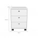 Conjunto de Mesa com Armário de Escritório, Estante e Gaveteiro 6 PT 3 GV Nero Cool Wally New Branco