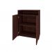 Conjunto de Mesa com Armário de Escritório, Estante e Gaveteiro 6 PT 3 GV Nero Cool Wally New Preto e Ipê