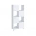 Conjunto de Mesa com Armário de Escritório, Estante e Gaveteiro 6 PT 4 GV Nero Cool Wally Bit Branco