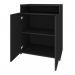 Conjunto de Mesa com Armário de Escritório, Estante e Gaveteiro 6 PT 4 GV Nero Cool Wally Bit Preto