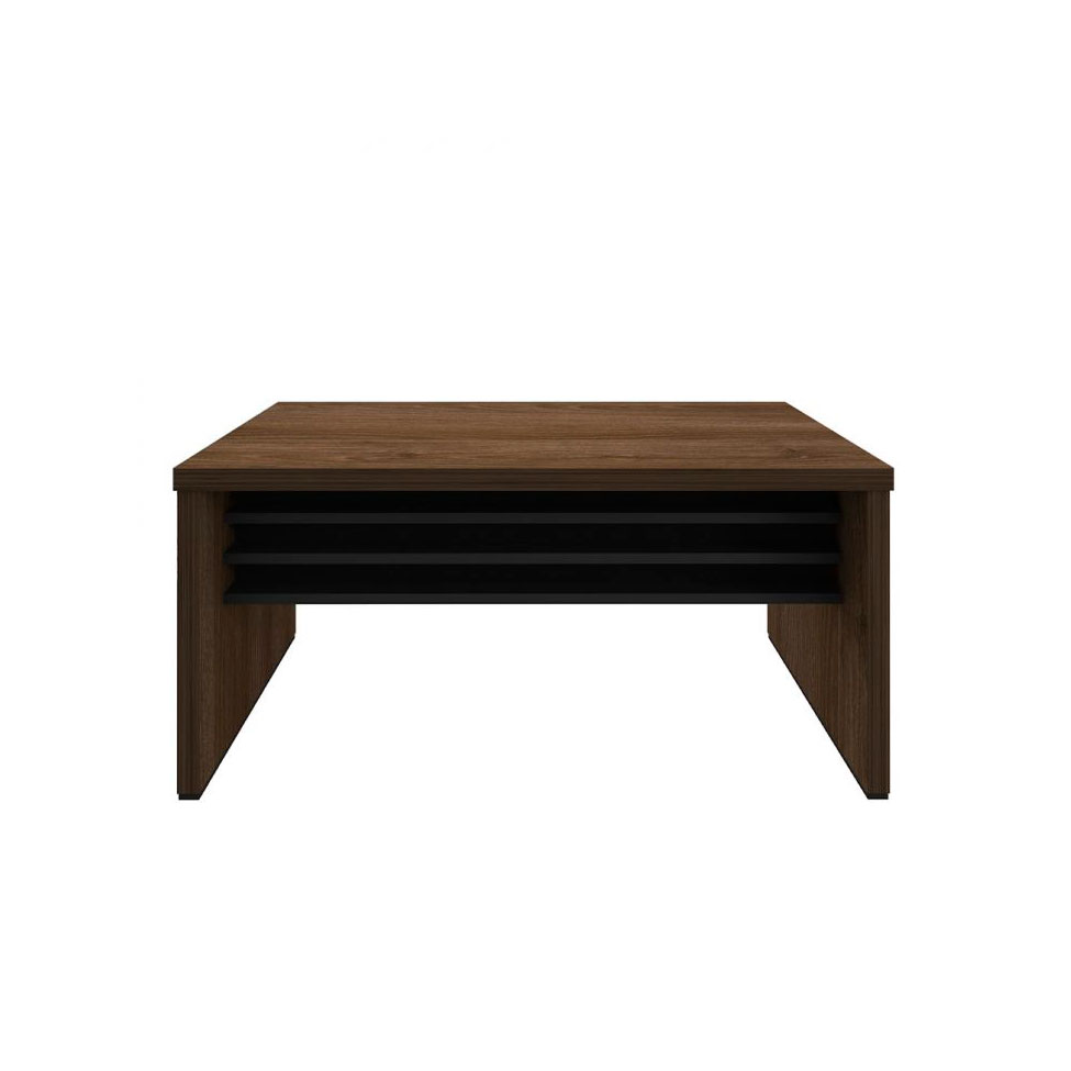 Conjunto de Mesa com Gaveteiro de Escritório Executiva 3 GV Marrom e Preto