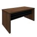 Conjunto de Mesa de Escritório com Gaveteiro e Armários Executiva 6 PT 3 GV Marrom e Preto