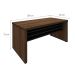Conjunto de Mesa de Escritório com Gaveteiro e Armários Executiva 6 PT 3 GV Marrom e Preto