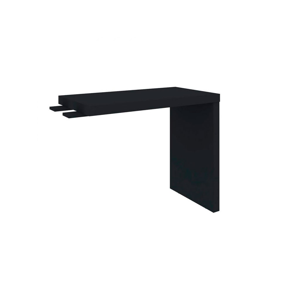 Conjunto de Mesa de Escritório com Mesa de Apoio Executiva 4 GV Marrom e Preto