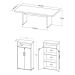 Conjunto de Mesa e Armário de Escritório Executiva 2 PT Marrom e Preto