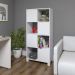 Estante Home Office 4 Portas 4 Nichos Mobile Wally Branco - Artany