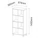 Estante Home Office 4 Portas 4 Nichos Mobile Wally Branco - Artany