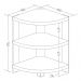 Estante Lateral Multiuso Decorativa Wind Olmo - Artany