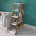 Estante Livreiro Multiuso Decorativa Star 5 Prateleiras Freijo/Branco - Artany