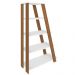 Estante Livreiro Multiuso Decorativa Star 5 Prateleiras Freijo/Branco - Artany