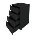 Gaveteiro Bit 4 GV Preto