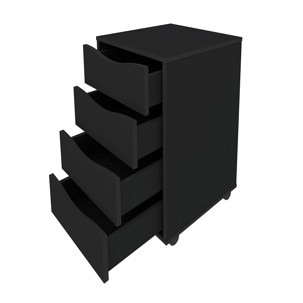 Gaveteiro Bit 4 GV Preto