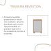 Gaveteiro para Escritório 3 Gavetas com Chave e Rodízios Freijó/Branco