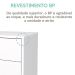Gaveteiro para Escritório 3 Gavetas com Rodízios Neo Branco