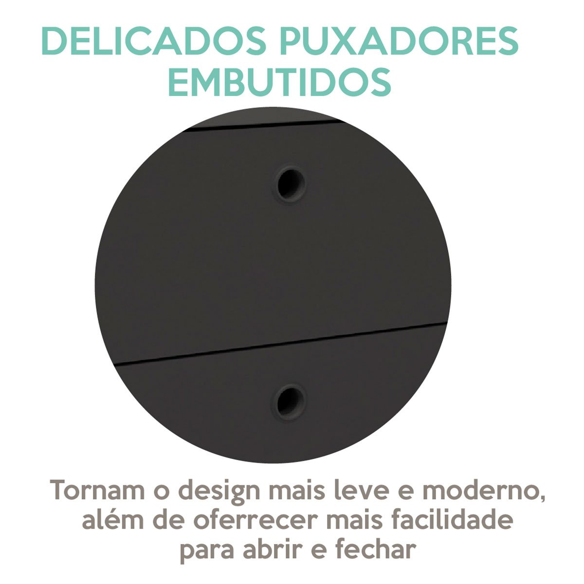 Gaveteiro para Escritório 3 Gavetas com Rodízios Neo Preto