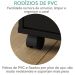 Gaveteiro para Escritório 3 Gavetas com Rodízios Neo Preto