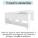 Mesa Escrivaninha 2 Gavetas com Nichos em L Golden Branco
