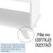 Mesa Escrivaninha 2 Gavetas com Nichos em L Golden Branco