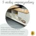 Mesa Escrivaninha 2 Gavetas com Nichos em L Golden Olmo/Branco