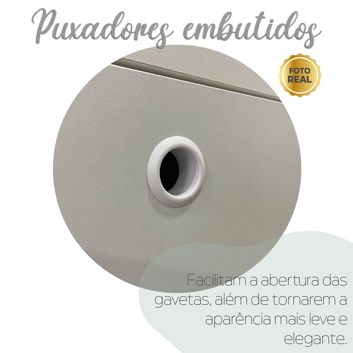 Mesa Escrivaninha 2 Gavetas com Nichos em L Golden Olmo/Branco
