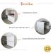 Mesa Escrivaninha em L com 2 Portas e 4 Nichos Marle Branco