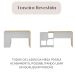 Mesa Escrivaninha em L com Nichos Duran Carvalho/Branco