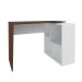 Mesa Escrivaninha em L com Nichos Duran Ipê/Branco