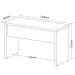Mesa Escrivaninha para Escritório Loke Olmo/Branco