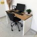Mesa Escrivaninha para Escritório Loke Olmo/Branco