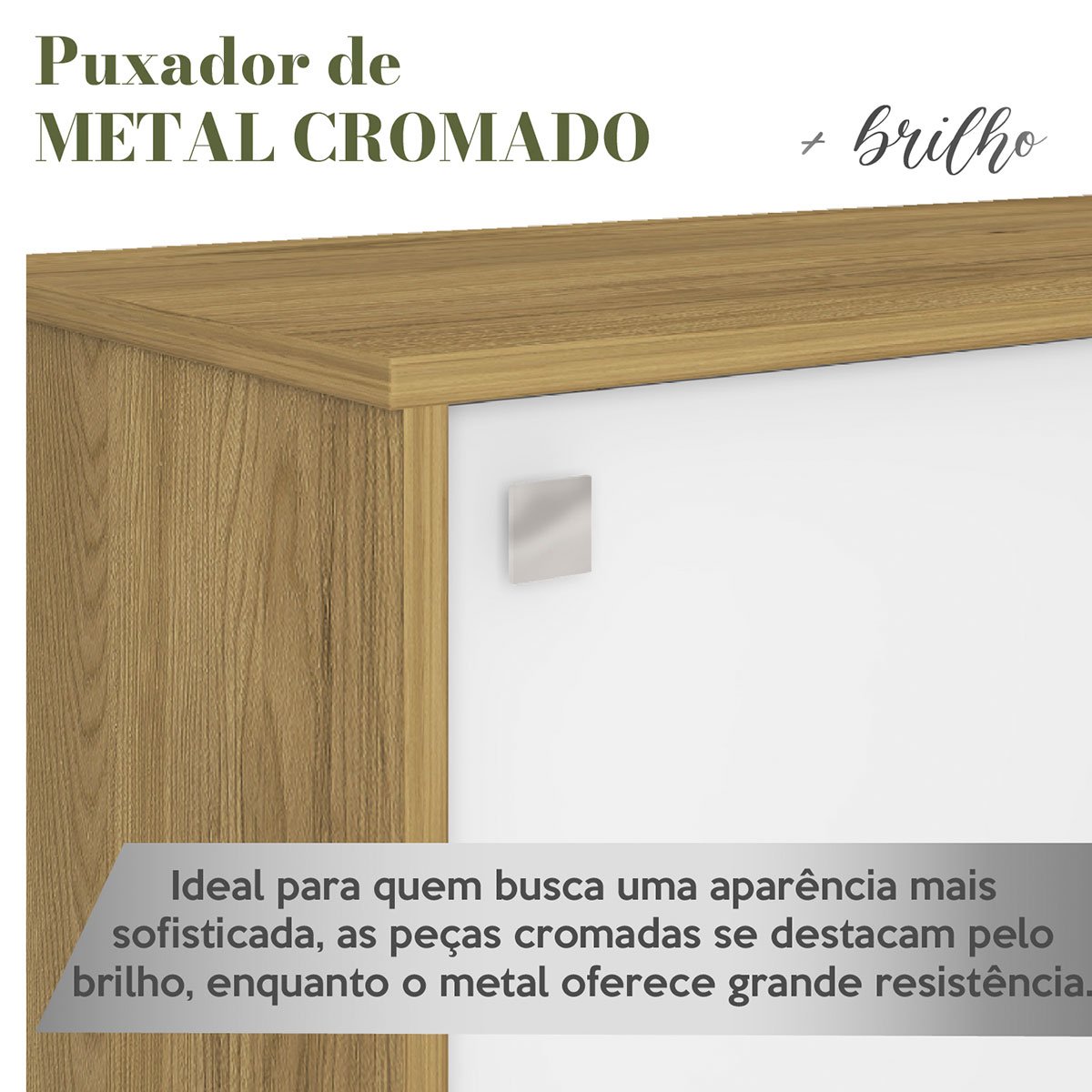 Mesa Escrivaninha para Escritório em L com Porta Stuart Olmo/Branco