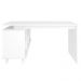 Mesa Para Computador Escrivaninha Em L Gold 2 Gavetas e Nichos Branco - Artany
