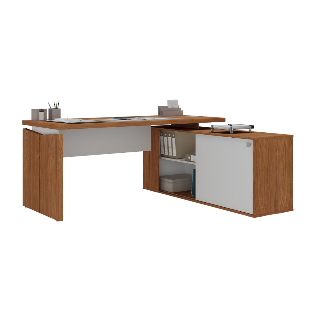 Mesa com 3 Nichos e Balcão Cuiabá Freijó Branco