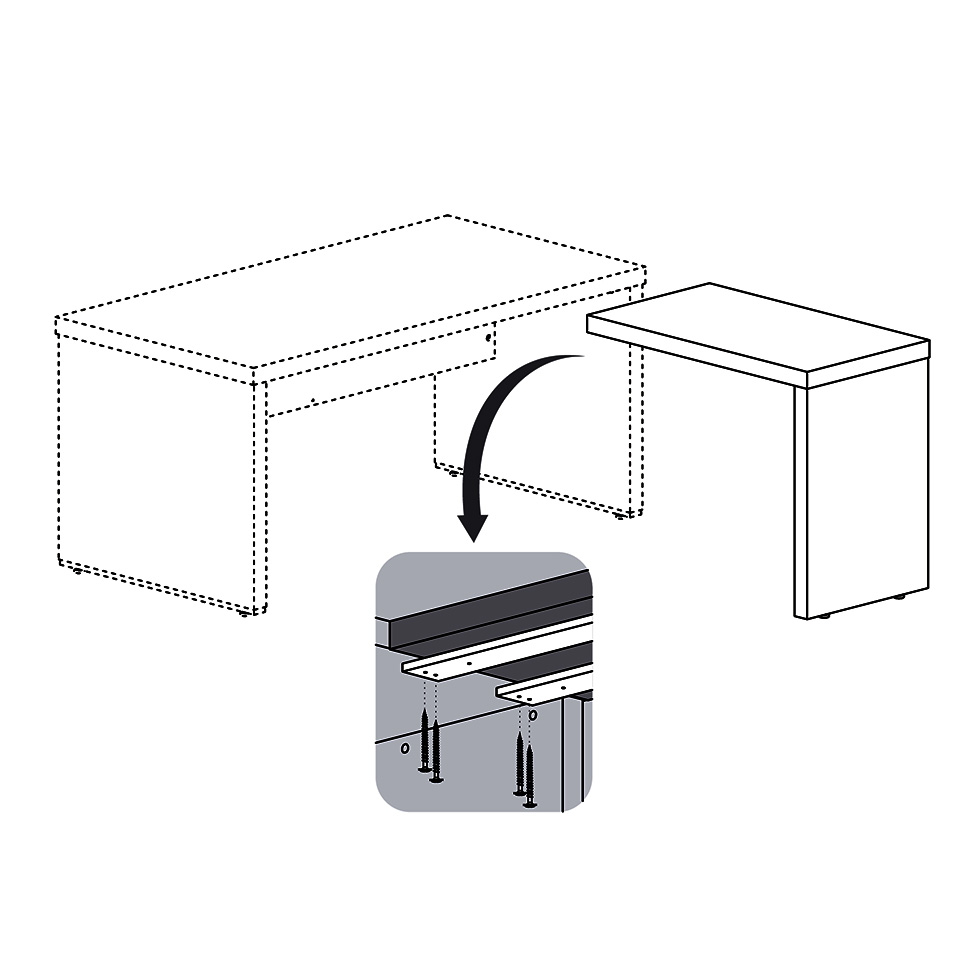 Mesa de Apoio Tebis Branca