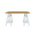 Mesa de Computador com 4 Prateleiras Montana Olmo Branco