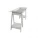 Mesa de Computador com Vidro Louisiana Branco