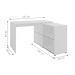 Mesa de Computador em L 4 Nichos Geórgia Branco