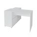 Mesa de Computador em L 4 Nichos Geórgia Branco