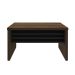 Mesa de Escritório Executiva Marrom e Preta 136 cm
