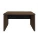 Mesa de Escritório Executiva Marrom e Preta 136 cm