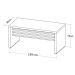 Mesa de Escritório Executiva Marrom e Preta 159 cm