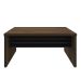 Mesa de Escritório Executiva Marrom e Preta 159 cm