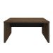 Mesa de Escritório Executiva Marrom e Preta 159 cm